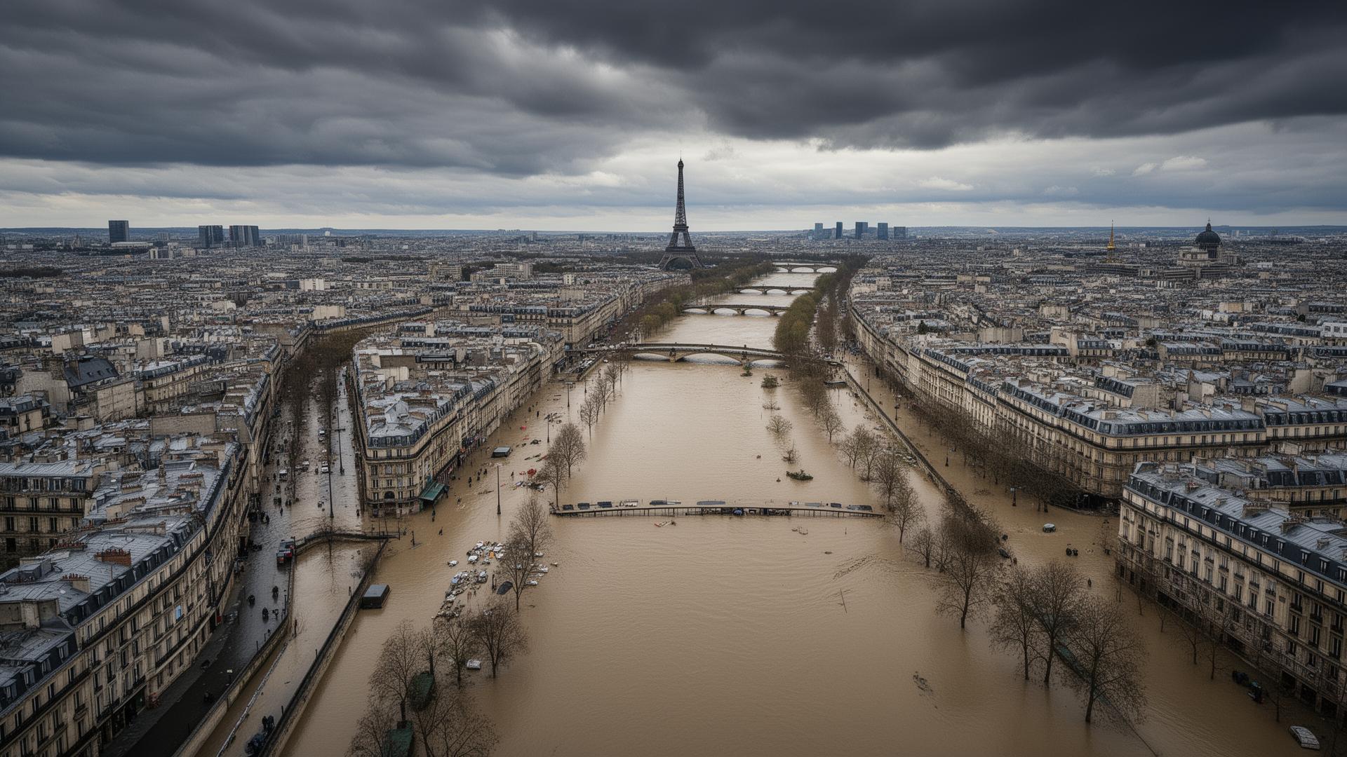 Maison protégée contre une inondation avec un batardeau aluminium sur mesure